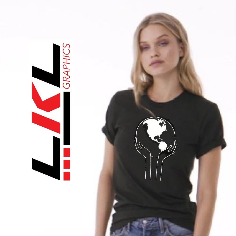 Helping Hands - Unisex Jersey Black T-Shirt, NWT
